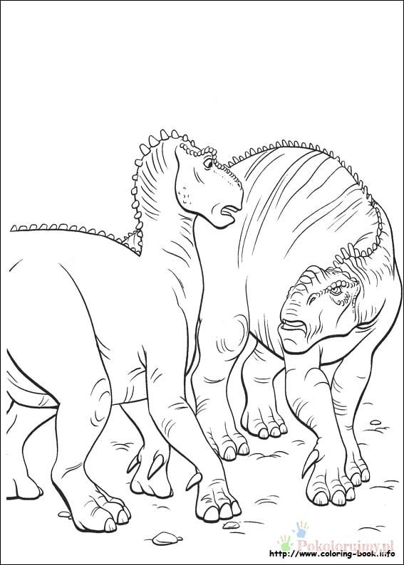 Dinozaury do kolorowania, linoryt, czarno-białe obrazki.