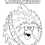 Kolorowanka Angry Birds Star Wars do wydruku dla dzieci.