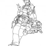 Kolorowanka z postacią z Apex Legends do druku i kolorowania.