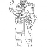 Postać z gry Apex Legends do kolorowania dla dzieci.
