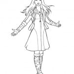 Kolorowanka Scarlet Witch z komiksu Avengers do wydrukowania.