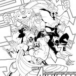 Kolorowanki Avengers do druku, postacie superbohaterów Marvela, do kolorowania dla dzieci.