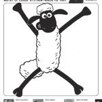 Kolorowanka Shaun owca do kolorowania dla dzieci.