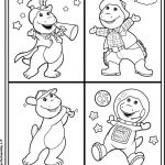 Kolorowanki Barney dla dzieci do druku i kolorowania.