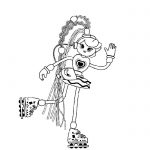 Kolorowanka Betty Spaghetty na łyżwach do druku dla dzieci.