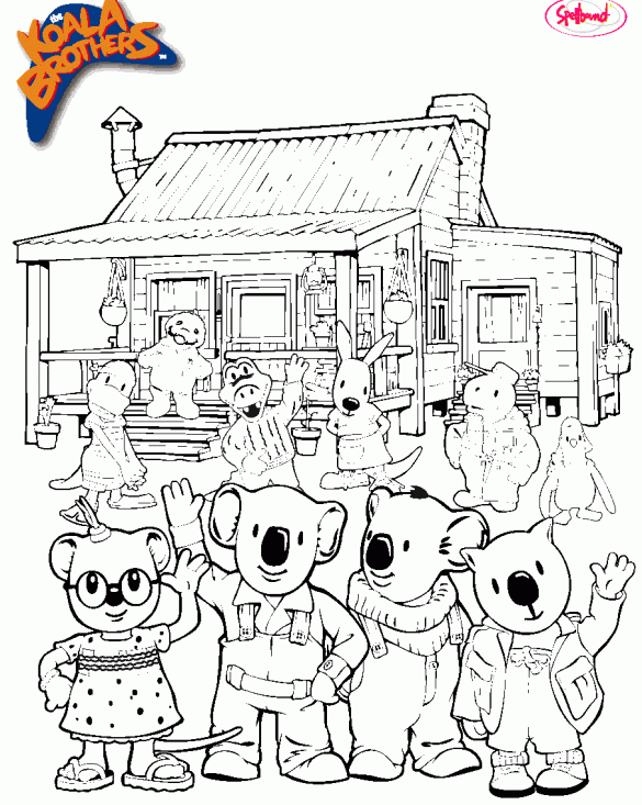 Bracia koala – kolorowanka (12)