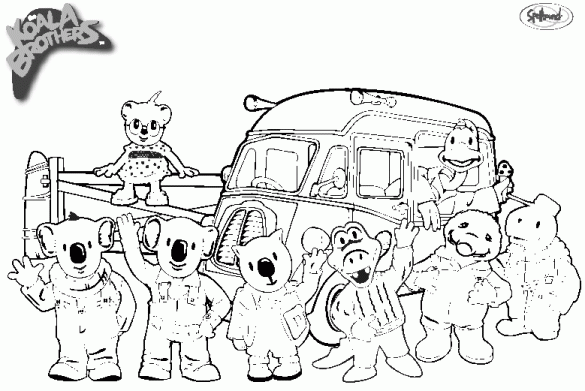 Bracia koala – kolorowanka (13)