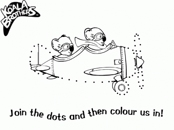 Bracia koala – kolorowanka (4)