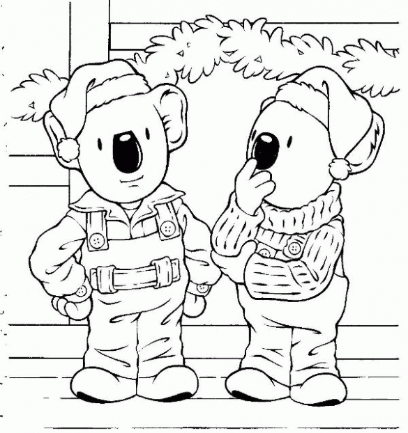 Bracia koala – kolorowanka (8)