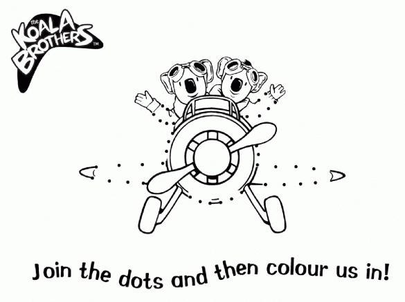 Bracia koala – kolorowanka (9)