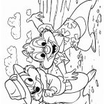 Kolorowanki Chip i Dale do druku dla dzieci, idealne do nauki kolorowania.