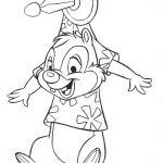 Kolorowanka Chip i Dale do wydrukowania dla dzieci.