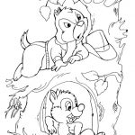 Kolorowanki Chip i Dale do druku dla dzieci.