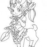 Kolorowanka z jednorożcem, idealna do druku i kolorowania dla dzieci.
