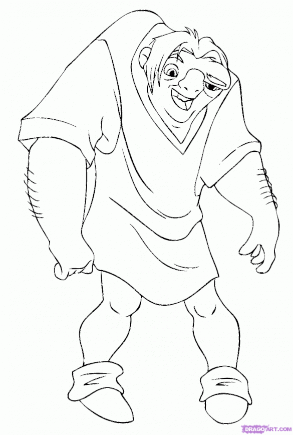 Dzwonnik z NotreDame – kolorowanki (48)