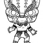 Kolorowanka do wydrukowania z postacią Marvel Funko Pop.