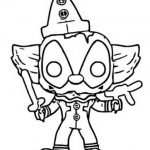 Kolorowanka do wydrukowania z postacią Funko Pops Marvel.
