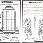 Kolorowanki kosmos dla dzieci, z postaciami i elementami kosmicznymi.