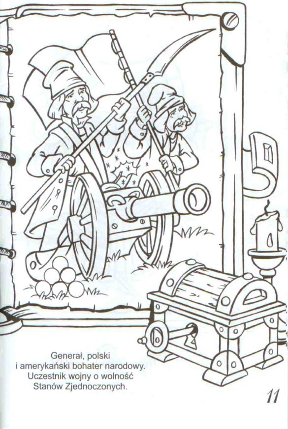 Kościuszko Tadeusz – kolorowanka (1)
