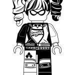 Kolorowanka LEGO Batman z dziewczyną w stylu kreskówkowym.