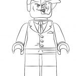 Kolorowanka LEGO Batman z postacią z filmu dla dzieci.