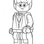 Kolorowanka LEGO Harry Potter dla dzieci do druku.
