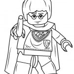 Kolorowanka LEGO Harry Potter do druku dla dzieci.