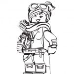 Kolorowanka Lucy z LEGO Movie do druku dla dzieci.
