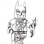 Kolorowanka Batmana z LEGO do druku dla dzieci.