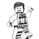Kolorowanka LEGO Movie, postać LEGO, dla dzieci, do druku.
