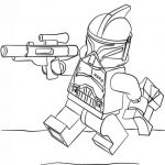 Kolorowanka LEGO Star Wars dla dzieci do druku.