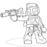 Kolorowanka LEGO Star Wars dla dzieci do druku.