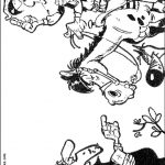 Kolorowanki Lucky Luke do druku dla dzieci, idealne do zabawy i nauki kolorowania.