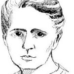 Kolorowanka Marii Skłodowskiej-Curie dla dzieci do wydrukowania.