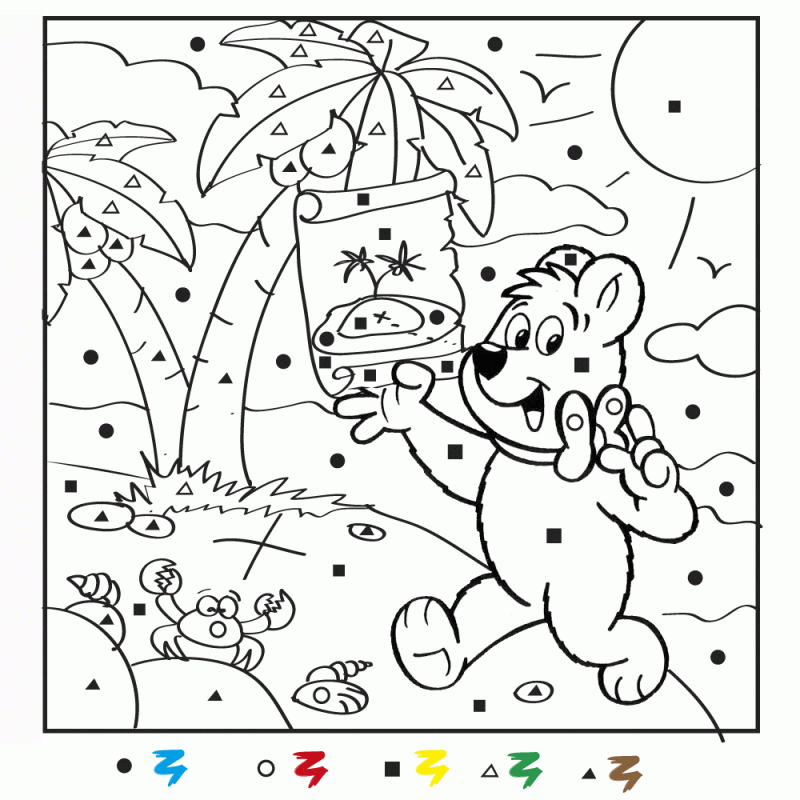 Miś Haribo pod palmami Miś Haribo w tropikalnej scenerii pod palmami