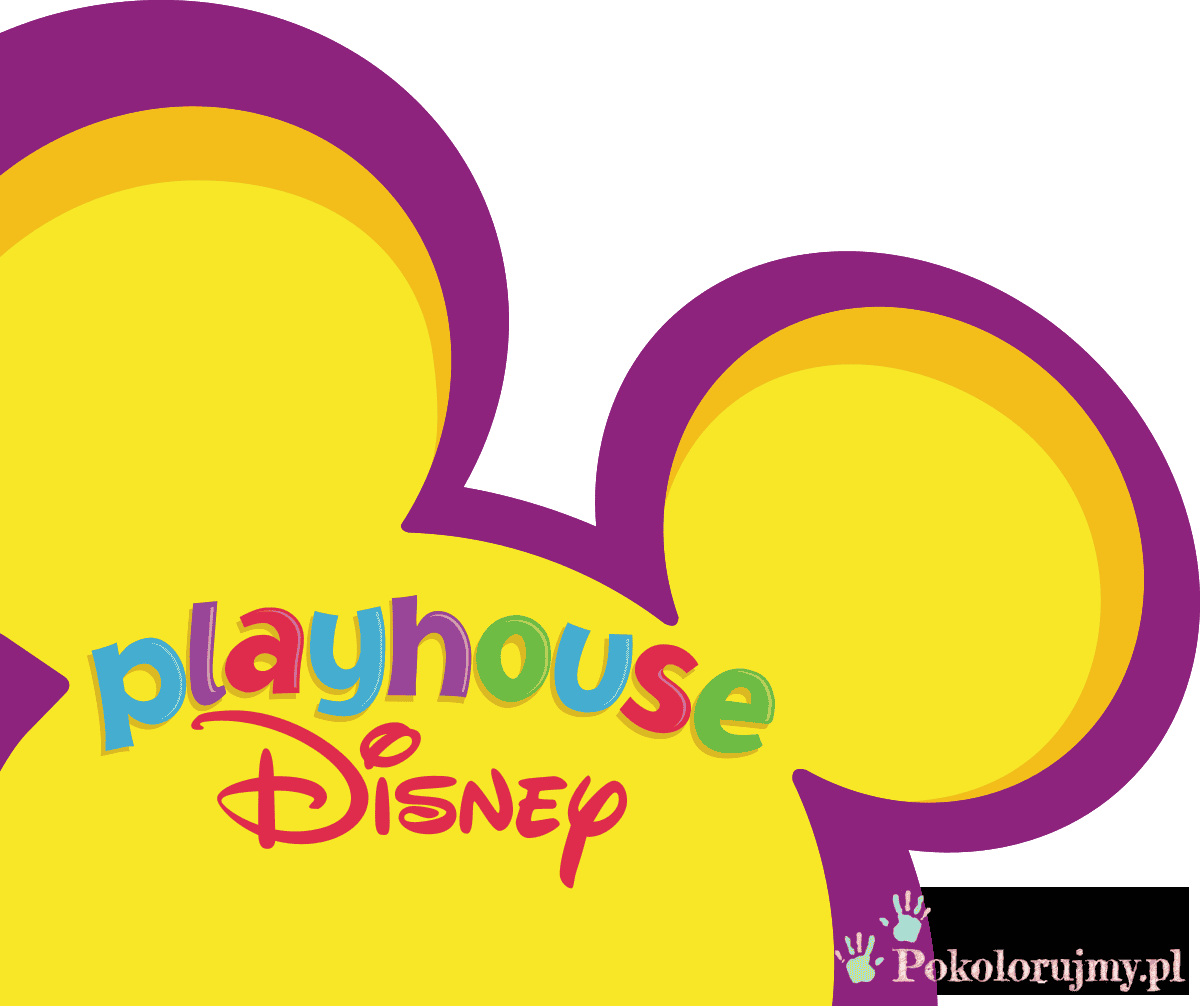 Kolorowanka z motywem Playhouse Disney dla dzieci do druku.