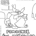 Kolorowanka Święty Mikołaj i elf do druku dla dzieci.