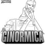 Kolorowanka Ginormica z filmu Potwory kontra Obcy dla dzieci.