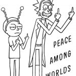 Kolorowanki Rick i Morty do druku dla dzieci.