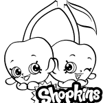 Kolorowanki do wydrukowania z postaciami Shopkins dla dzieci.