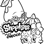 Kolorowanki Shopkins do druku dla dzieci, zabawa i nauka kolorowania.