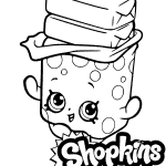 Kolorowanki do wydrukowania z postaciami Shopkins dla dzieci.