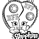 Kolorowanki do wydrukowania z postaciami Shopkins dla dzieci.
