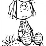 Snoopy z kreskówki, kolorowanka do wydruku dla dzieci.