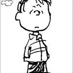 Snoopy z kreskówki, kolorowanka do wydrukowania dla dzieci.