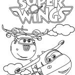 Kolorowanka Super Wings z samolotami dla dzieci do druku.