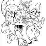 Kolorowanki do wydrukowania z postaciami z Toy Story dla dzieci.