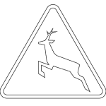 Kolorowanki znaków drogowych do druku dla dzieci.