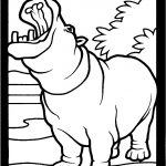 Czarno-biała kolorowanka dinozaura dla dzieci do druku.