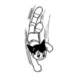 Kolorowanka Astro Boy do wydrukowania dla dzieci.